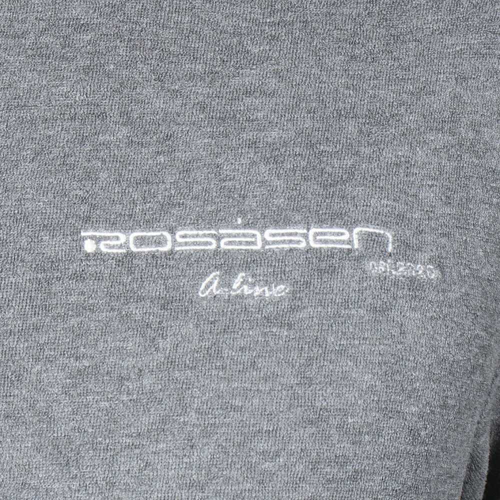 ROSASEN（メンズ）ゴルフウェア 吸水速乾 接触冷感 半袖 A-Line クールVパイル モックTシャツ 047-28441-015