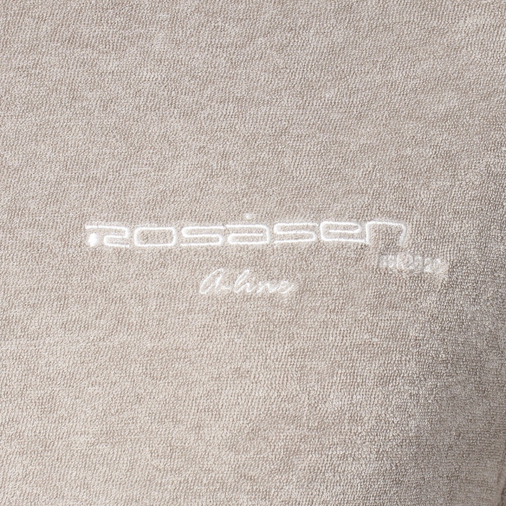 ROSASEN（メンズ）ゴルフウェア 吸水速乾 接触冷感 半袖 A-Line クールVパイル モックTシャツ 047-28441-052