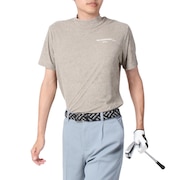 (メンズ)ゴルフウェア 吸水速乾 接触冷感 半袖 A-Line クールVパイル モックTシャツ 047-28441