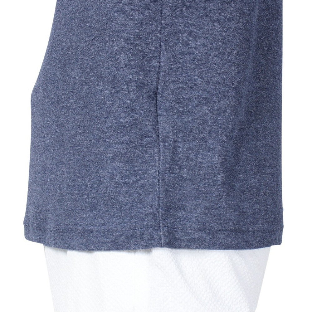 ROSASEN（メンズ）ゴルフウェア 吸水速乾 接触冷感 半袖 A-Line クールVパイル モックTシャツ 047-28441-098
