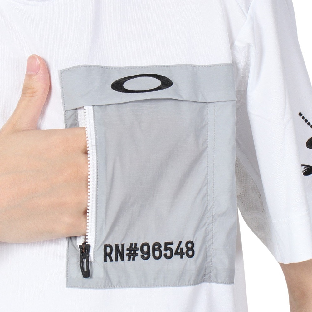 オークリー（OAKLEY）（メンズ）ゴルフウェア 吸汗 速乾 接触冷感 STALWART HYB 半袖ハイネック FOA405351-100