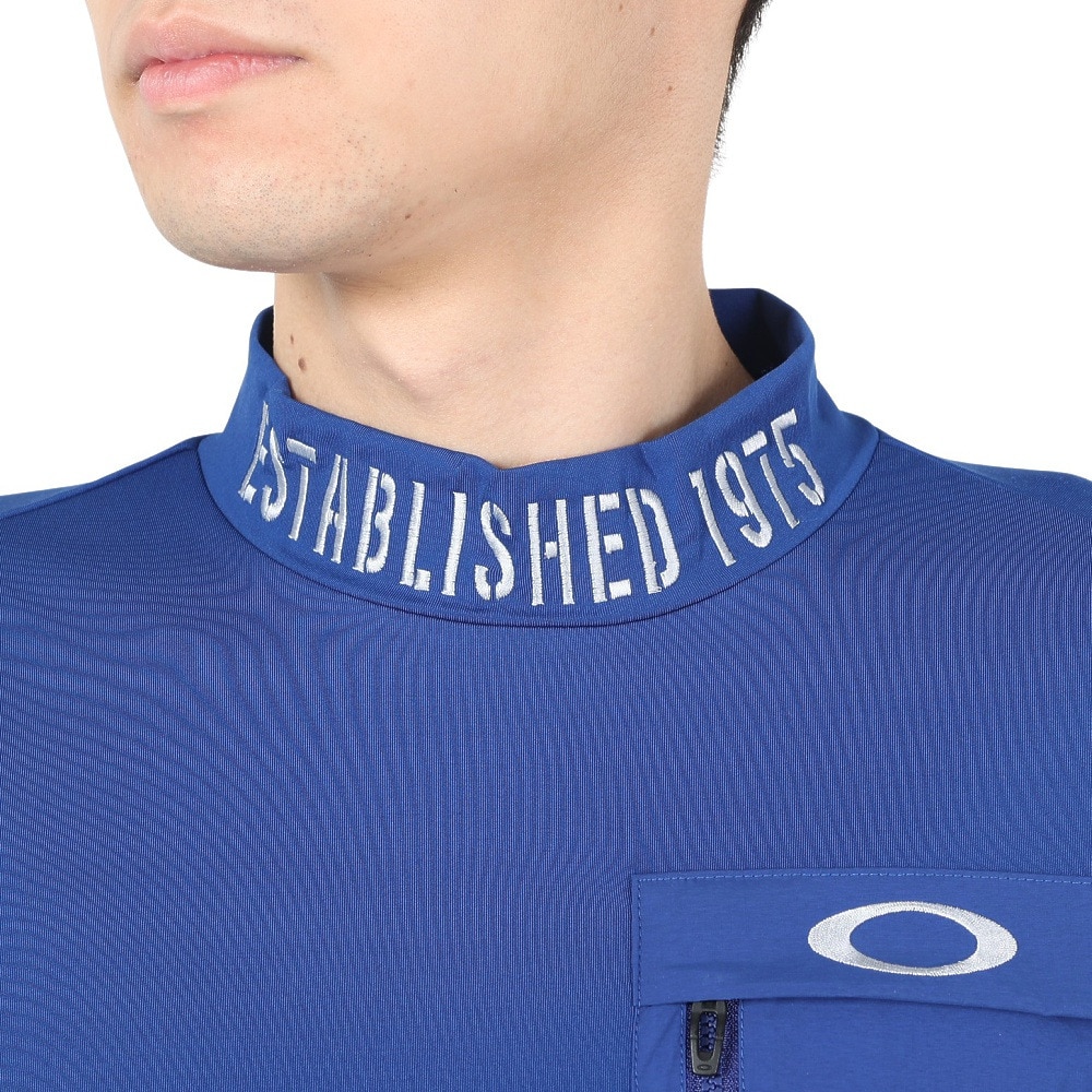 オークリー（OAKLEY）（メンズ）ゴルフウェア 吸汗 速乾 接触冷感 STALWART HYB 半袖ハイネック FOA405351-6W6