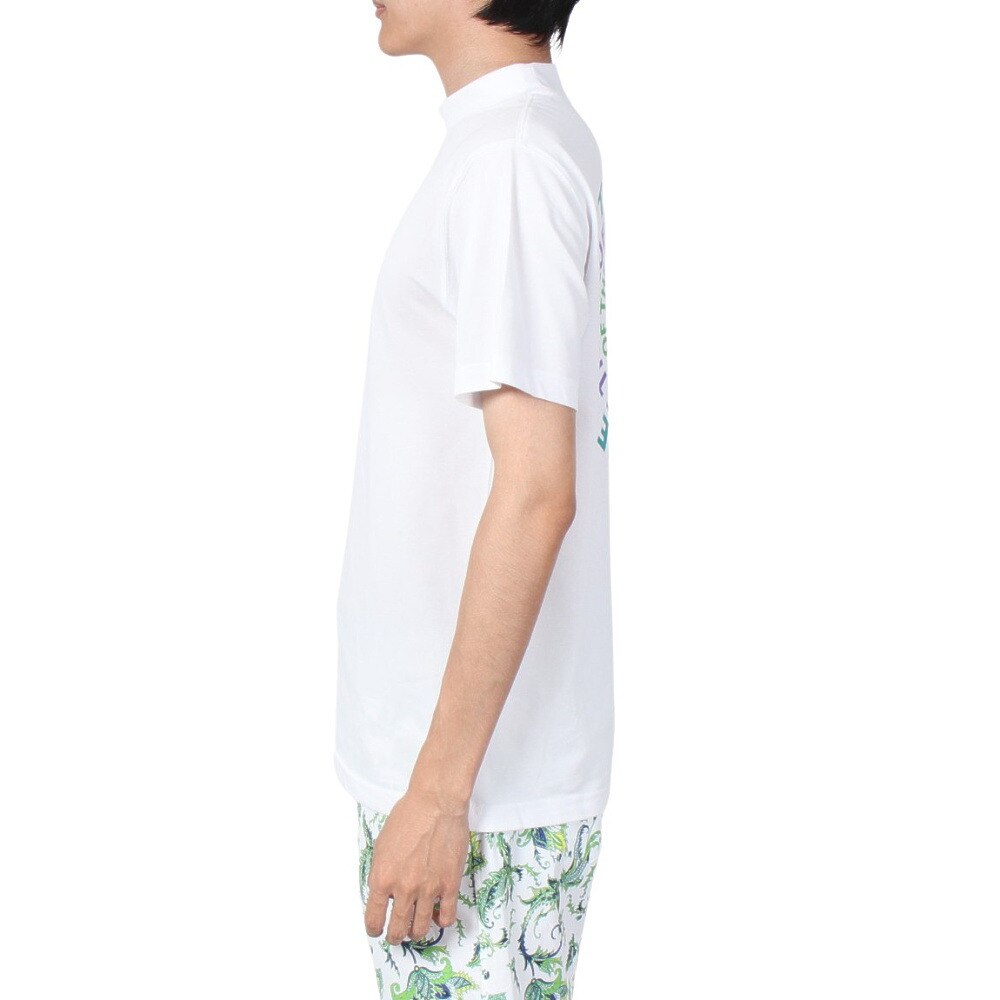 ニューエラ（NEW ERA）（メンズ）ゴルフウェア 吸汗 速乾 半袖Tシャツ ミッドネック 鹿の子 Circle OOTTF サークルロゴ 13516913