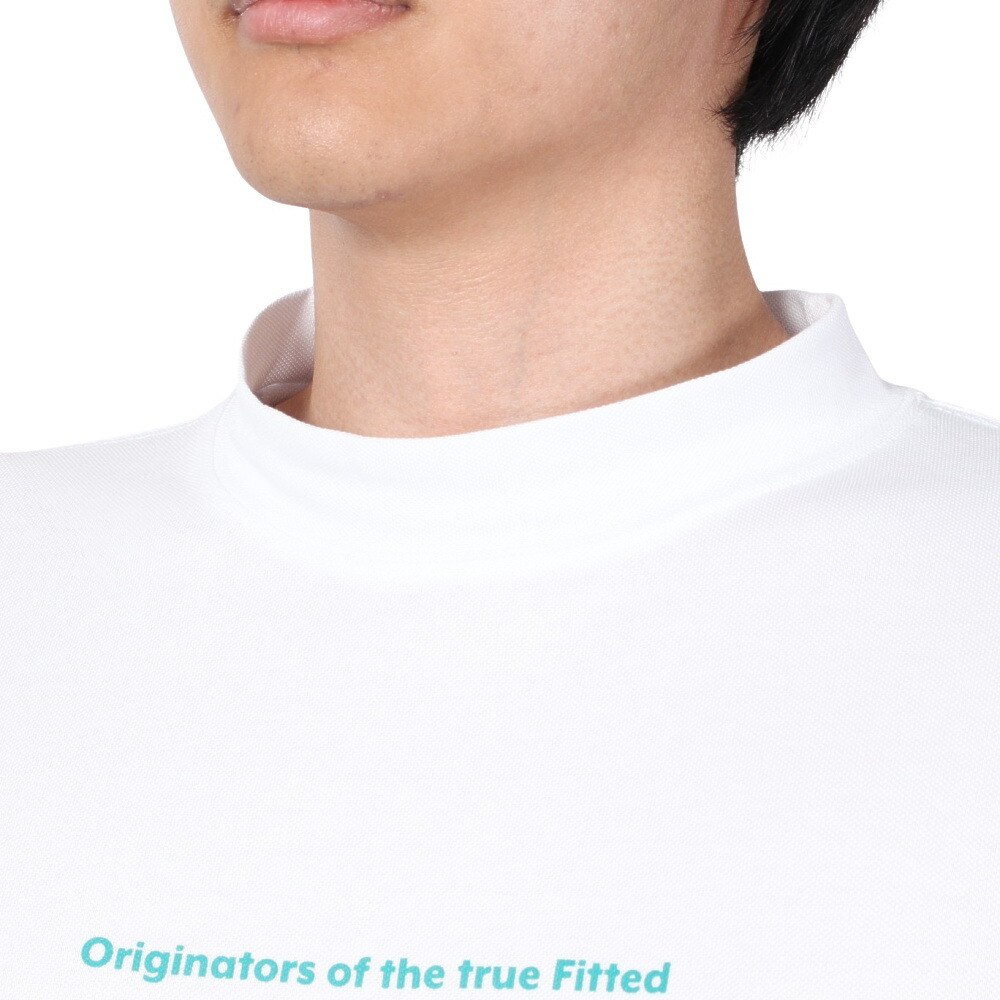 ニューエラ（NEW ERA）（メンズ）ゴルフウェア 吸汗 速乾 半袖Tシャツ ミッドネック 鹿の子 Circle OOTTF サークルロゴ 13516913