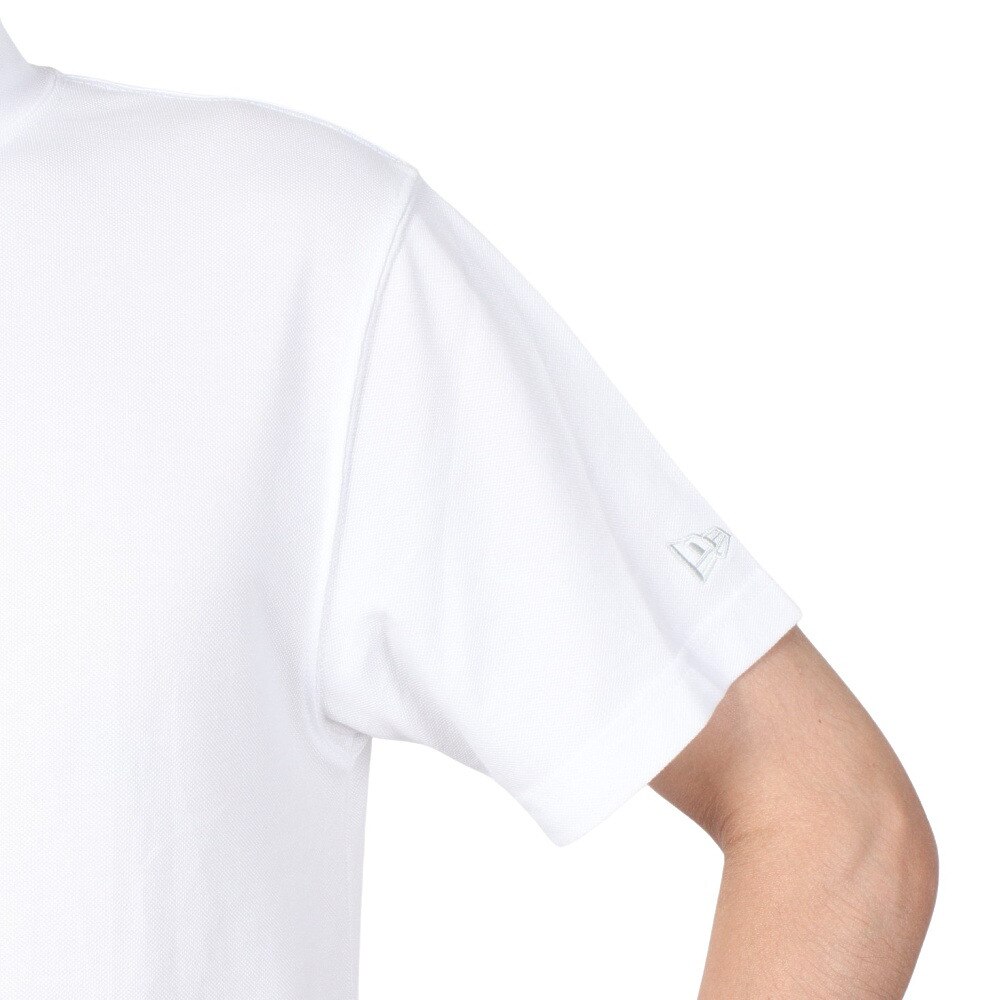 ニューエラ（NEW ERA）（メンズ）ゴルフウェア 吸汗 速乾 半袖Tシャツ ミッドネック 鹿の子 Circle OOTTF サークルロゴ 13516913