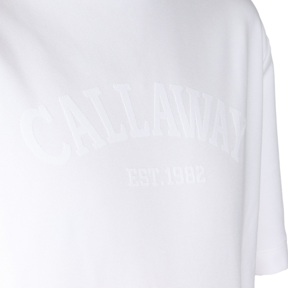 キャロウェイ（CALLAWAY）（メンズ）ゴルフウェア モックネック ゴルフ 半袖 パターンロゴジャカード半袖モックネックシャツ C23134105-1030