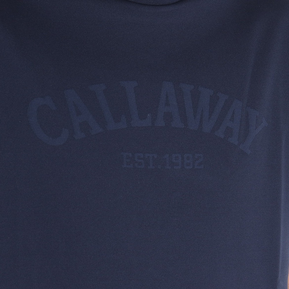 キャロウェイ（CALLAWAY）（メンズ）ゴルフウェア モックネック ゴルフ 半袖 パターンロゴジャカード半袖モックネックシャツ C23134105-1120