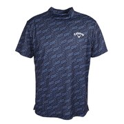 キャロウェイ（CALLAWAY）（メンズ）ゴルフウェア 吸汗 速乾 CALLAWAYプリントカノコ半袖シャツ C23134109-1120