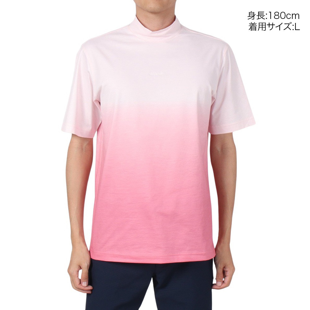 トラヴィスマシュー（Travis Mathew）（メンズ）ゴルフウェア 吸水 速乾 ストレッチ 半袖 GRADATION モックネックTシャツ AP TM ST 7AH018 M 6PNK 23SS B