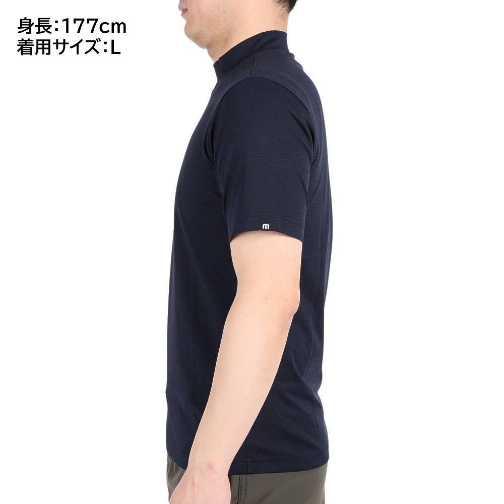 トラヴィスマシュー（Travis Mathew）（メンズ）ゴルフウェア  モックネック 半袖 メンズ MOCK NECK 2 23SS AP TM ST 7AH019 M 0BLK 23SS B