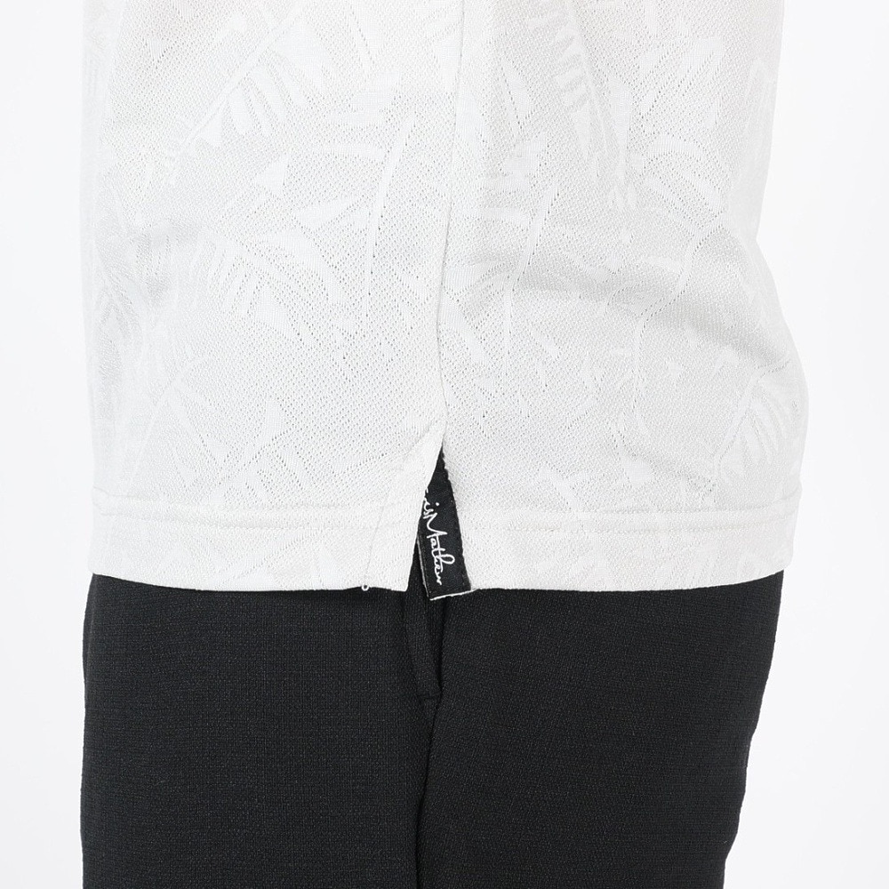 トラヴィスマシュー（Travis Mathew）（メンズ）ゴルフウェア 半袖モックネック リーフ柄 AP TM ST 7AH038 M 1WHT 23SS B
