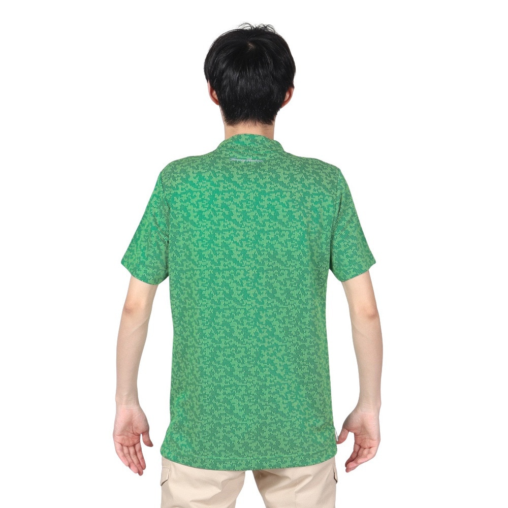 トミーアーマー（Tommy Armour）（メンズ）ゴルフウェア 日本製 モックネック 半袖 シャツ TAES23S030008 GRN