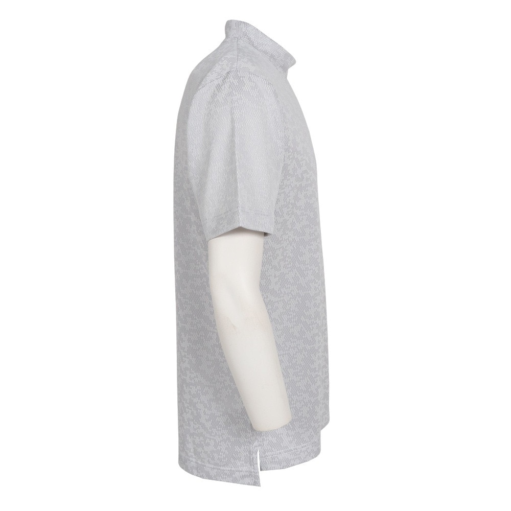 トミーアーマー（Tommy Armour）（メンズ）ゴルフウェア 日本製 モックネック 半袖 シャツ TAES23S030008 GRY