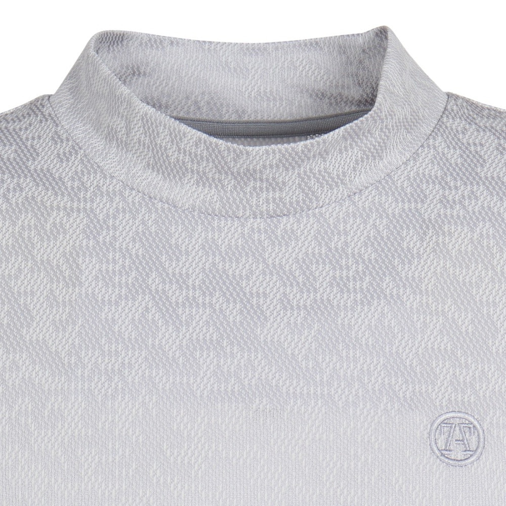 トミーアーマー（Tommy Armour）（メンズ）ゴルフウェア 日本製 モックネック 半袖 シャツ TAES23S030008 GRY