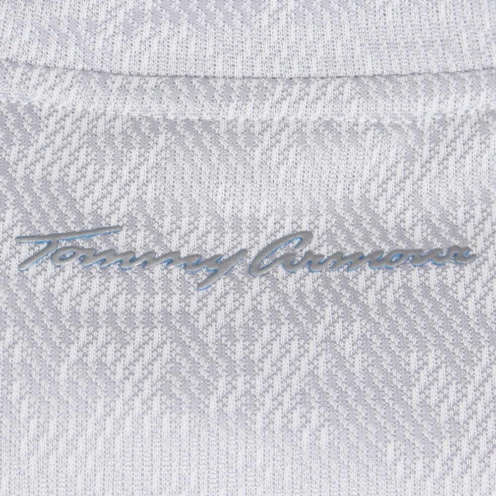 トミーアーマー（Tommy Armour）（メンズ）ゴルフウェア 日本製 モックネック 半袖 シャツ TAES23S030008 GRY