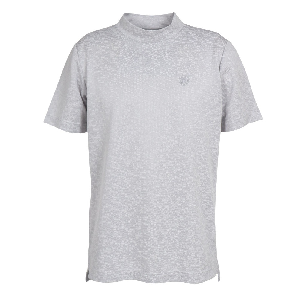 トミーアーマー（Tommy Armour）（メンズ）ゴルフウェア 日本製 モックネック 半袖 シャツ TAES23S030008 GRY