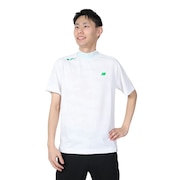 ニューバランス（new balance）（メンズ）ゴルフウェア 通気 ストレッチ モックネック 半袖 メンズ ロゴカモフラージュ プルオーバー 012-3166004-030