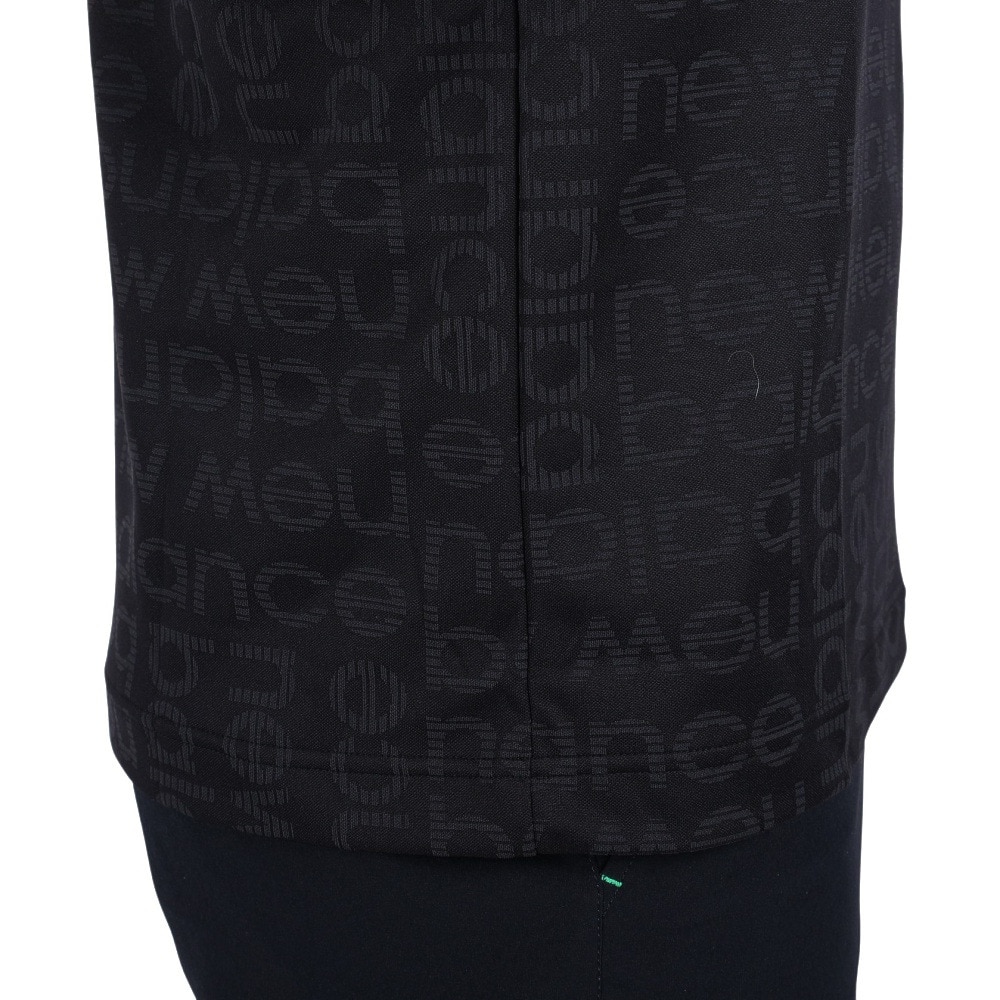 ニューバランス（new balance）（メンズ）ゴルフウェア メンズ ブロックボーダーロゴ 半袖 モックネック プルオーバー 012-3166006-010