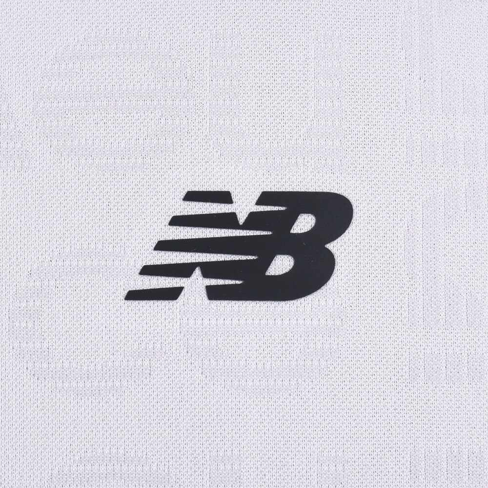 ニューバランス（new balance）（メンズ）ゴルフウェア メンズ ブロックボーダーロゴ 半袖 モックネック プルオーバー 012-3166006-030