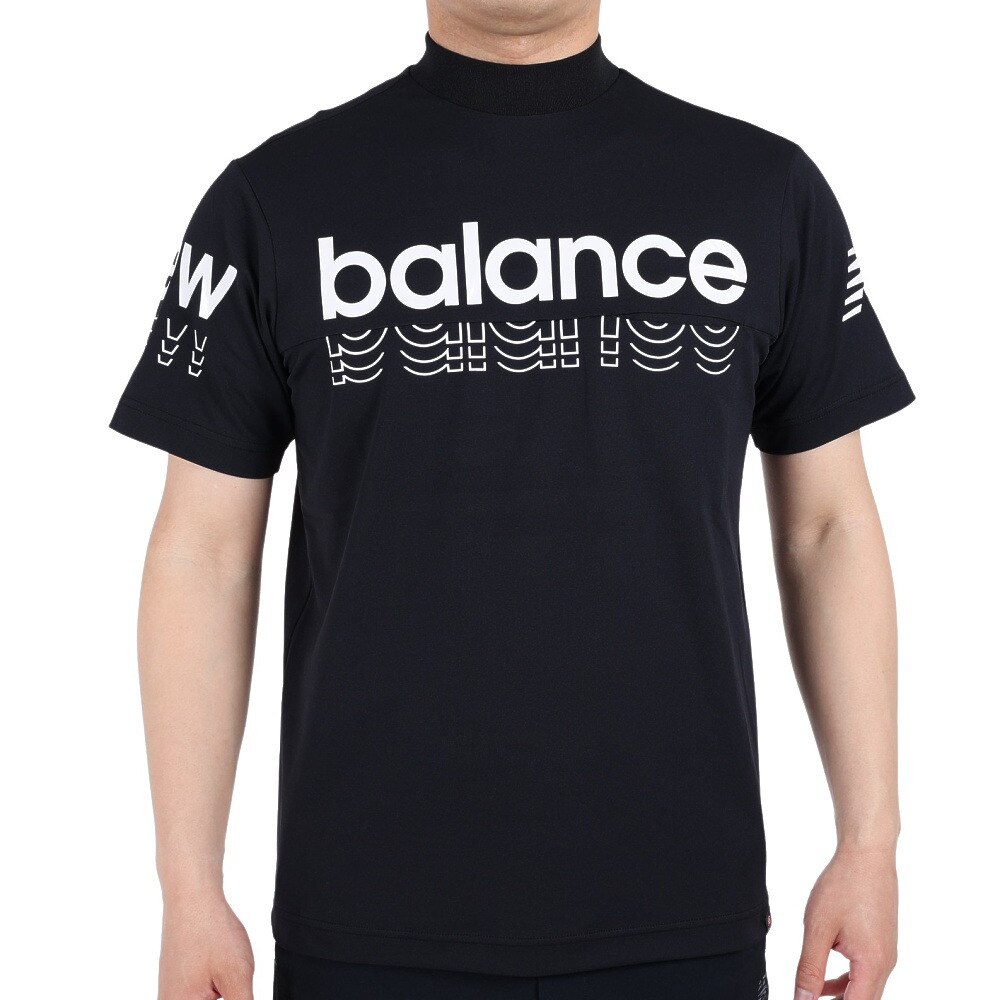 ニューバランス（new balance）（メンズ）ゴルフウェア 半袖 メンズ モックネック プルオーバー 012-3166008-010