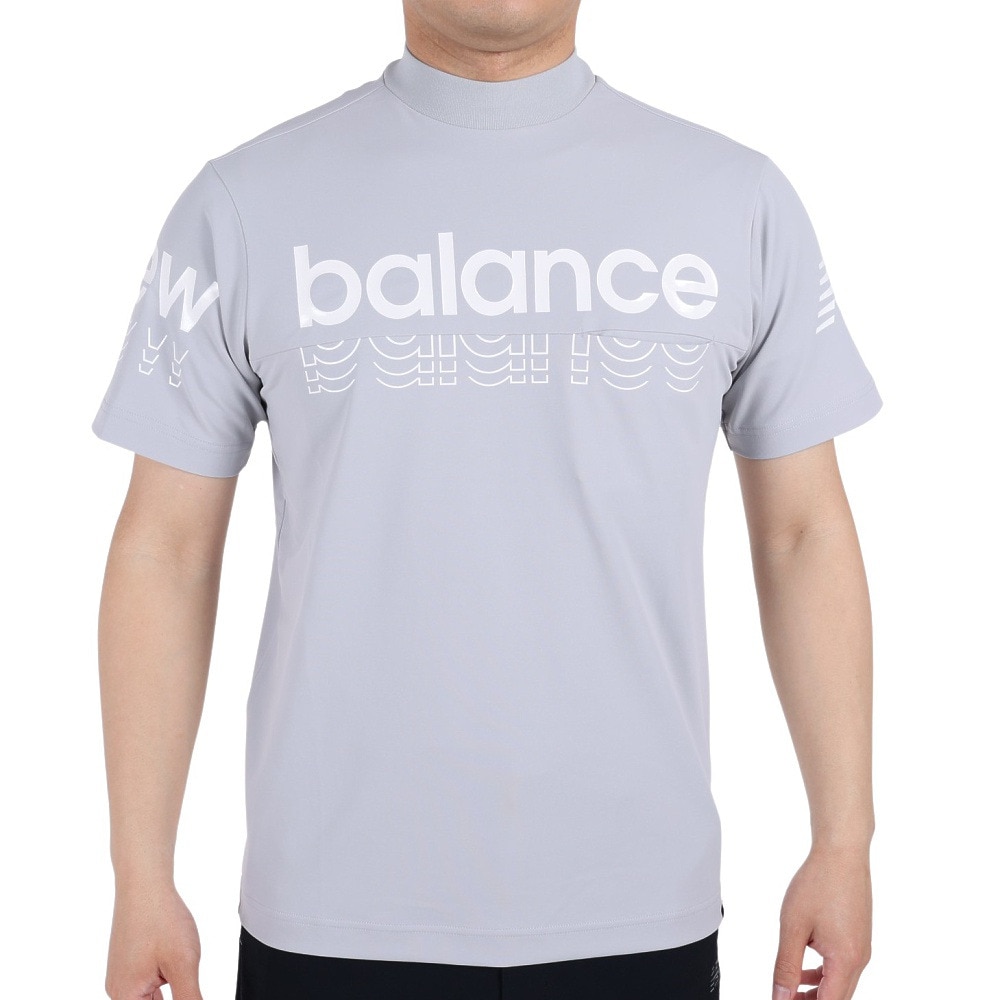 ニューバランス（new balance）（メンズ）ゴルフウェア 半袖 メンズ モックネック プルオーバー 012-3166008-022