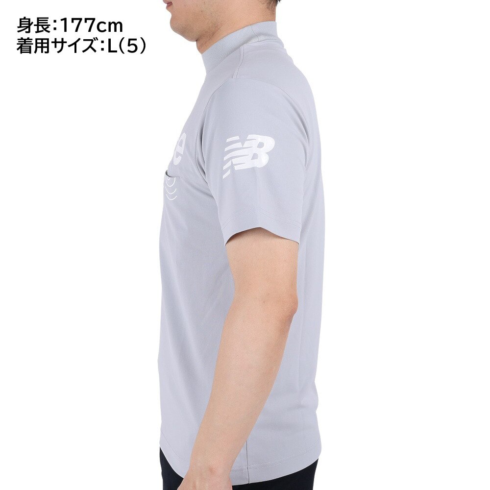 ニューバランス（new balance）（メンズ）ゴルフウェア 半袖 メンズ モックネック プルオーバー 012-3166008-022
