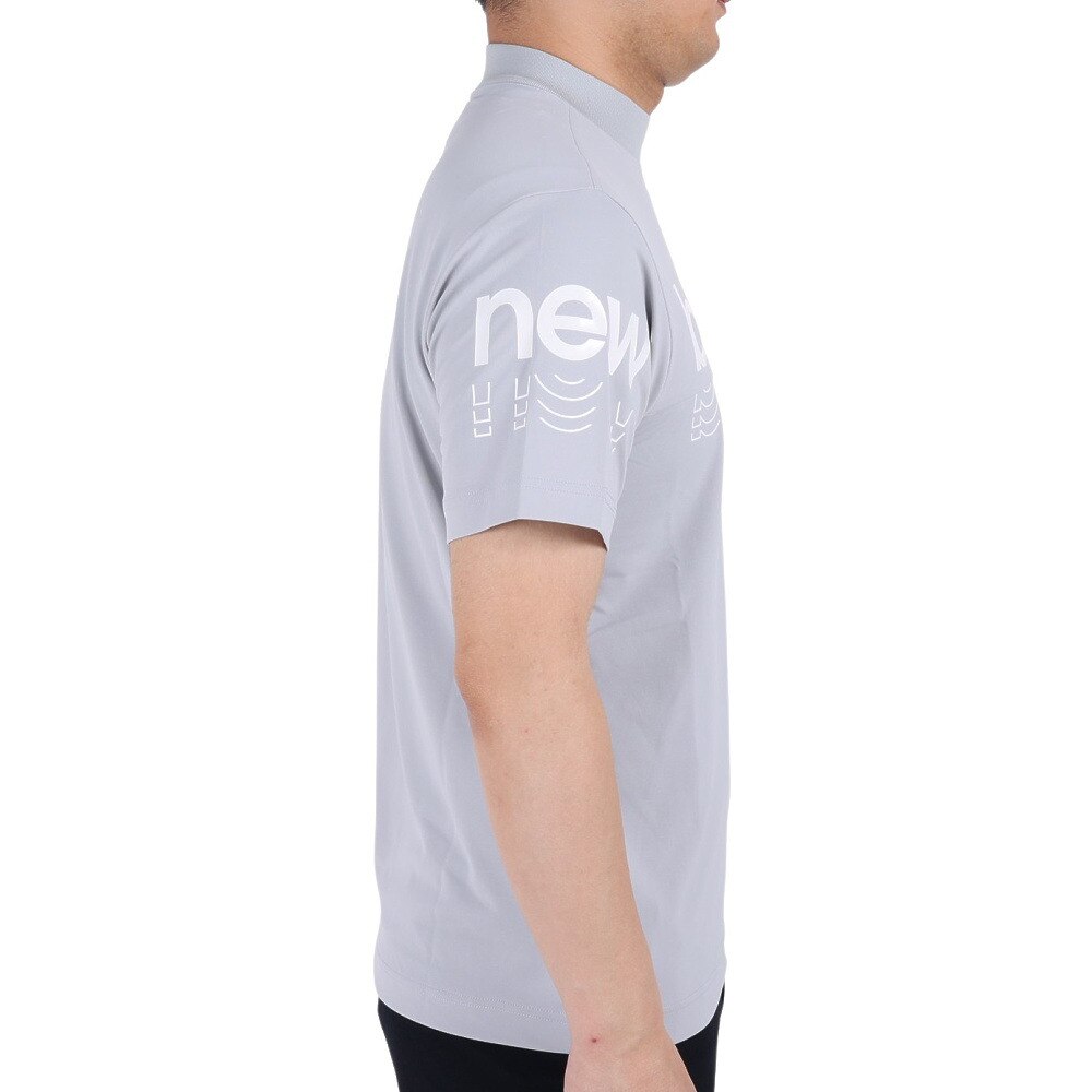 ニューバランス（new balance）（メンズ）ゴルフウェア 半袖 メンズ モックネック プルオーバー 012-3166008-022