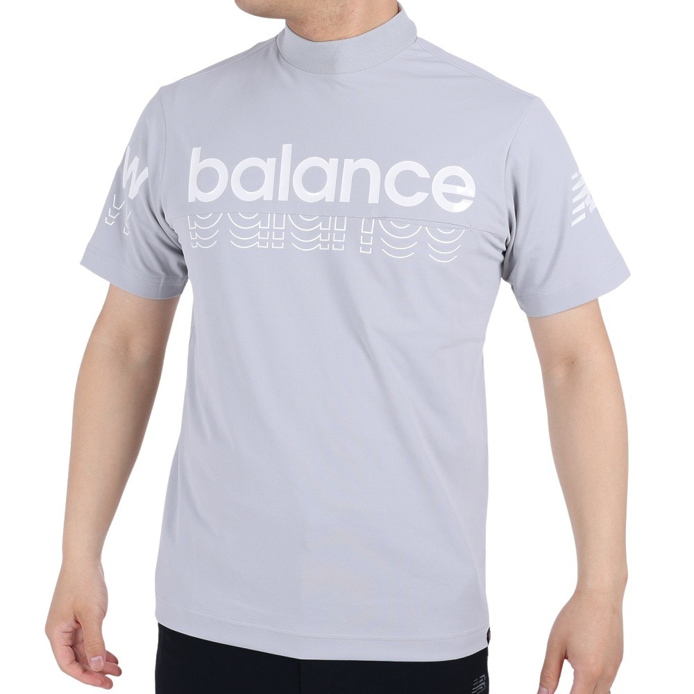 ニューバランス（new balance）（メンズ）ゴルフウェア 半袖 メンズ モックネック プルオーバー 012-3166008-022