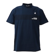 ルコックスポルティフ ゴルフ（メンズ）ゴルフウェア メンズ モックネック半袖シャツ QGMVJA23 NV00