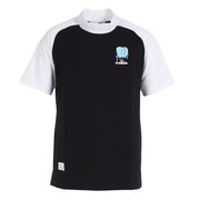 マンシングウエア（MUNSING WEAR）（メンズ）ゴルフウェア 吸汗 速乾 ストレッチ 半袖 メンズ リンガーモックネック半袖シャツ MEMVJA07 BK00