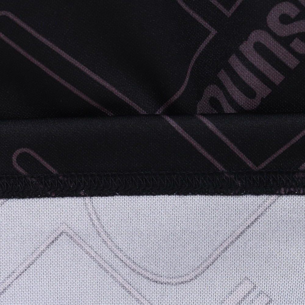 マンシングウエア（MUNSING WEAR）（メンズ）ゴルフウェア 半袖 MOTION3D&SUNSCREEN吸汗速乾ストレッチmロゴ総柄プリントモックネック MEMVJA09 BK00
