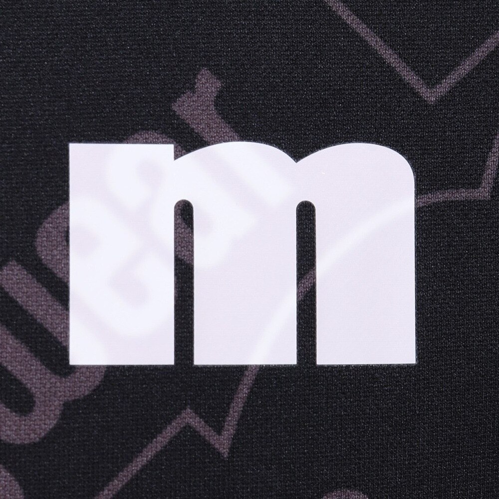 マンシングウエア（MUNSING WEAR）（メンズ）ゴルフウェア 半袖 MOTION3D&SUNSCREEN吸汗速乾ストレッチmロゴ総柄プリントモックネック MEMVJA09 BK00
