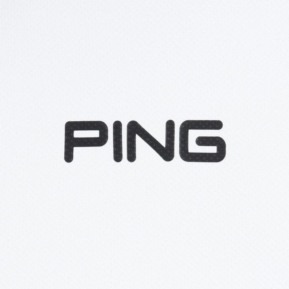 ピン（PING）（メンズ）ゴルフウェア 軽量 半袖 ダイア柄ストレッチメッシュハイネックシャツ 621-3168201-030