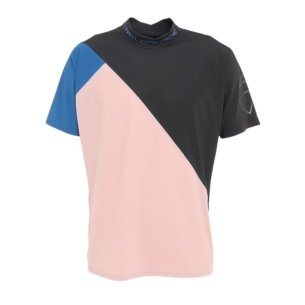 テーラーメイド（TAYLORMADE）（メンズ）ゴルフウェア ストレッチ モックネック ゴルフ 半袖 メンズ アシンメトリー半袖モック  TJ211ーN94987