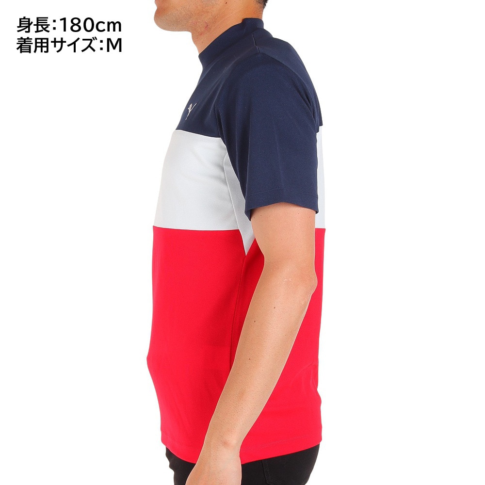 プーマ（PUMA）（メンズ）ゴルフウェア ブロッキング 半袖 モックネック トップス 622419-02