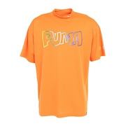 プーマ（PUMA）（メンズ）ゴルフウェア 半袖 ストリート ロゴ モック 624285-02