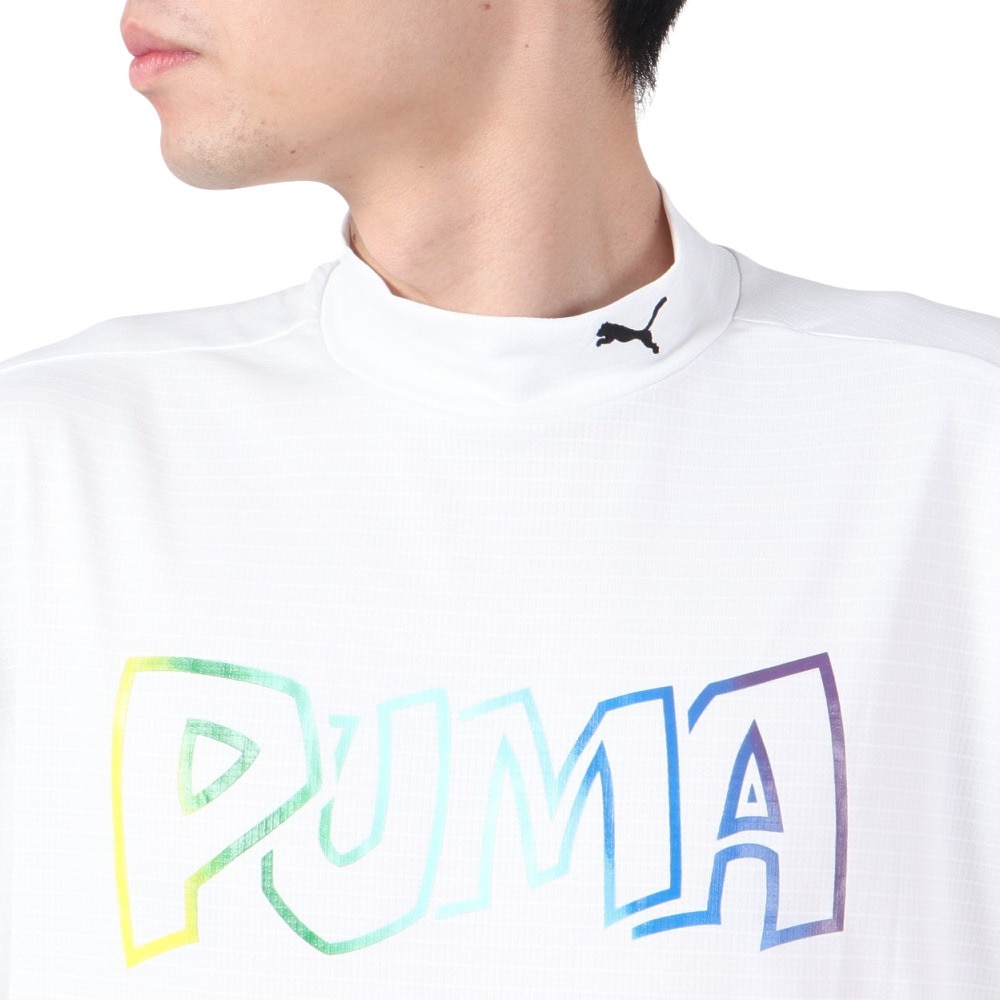 プーマ（PUMA）（メンズ）ゴルフウェア 半袖 ストリート ロゴ モック 624285-03