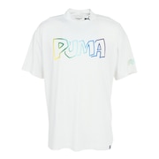 プーマ（PUMA）（メンズ）ゴルフウェア 半袖 ストリート ロゴ モック 624285-03