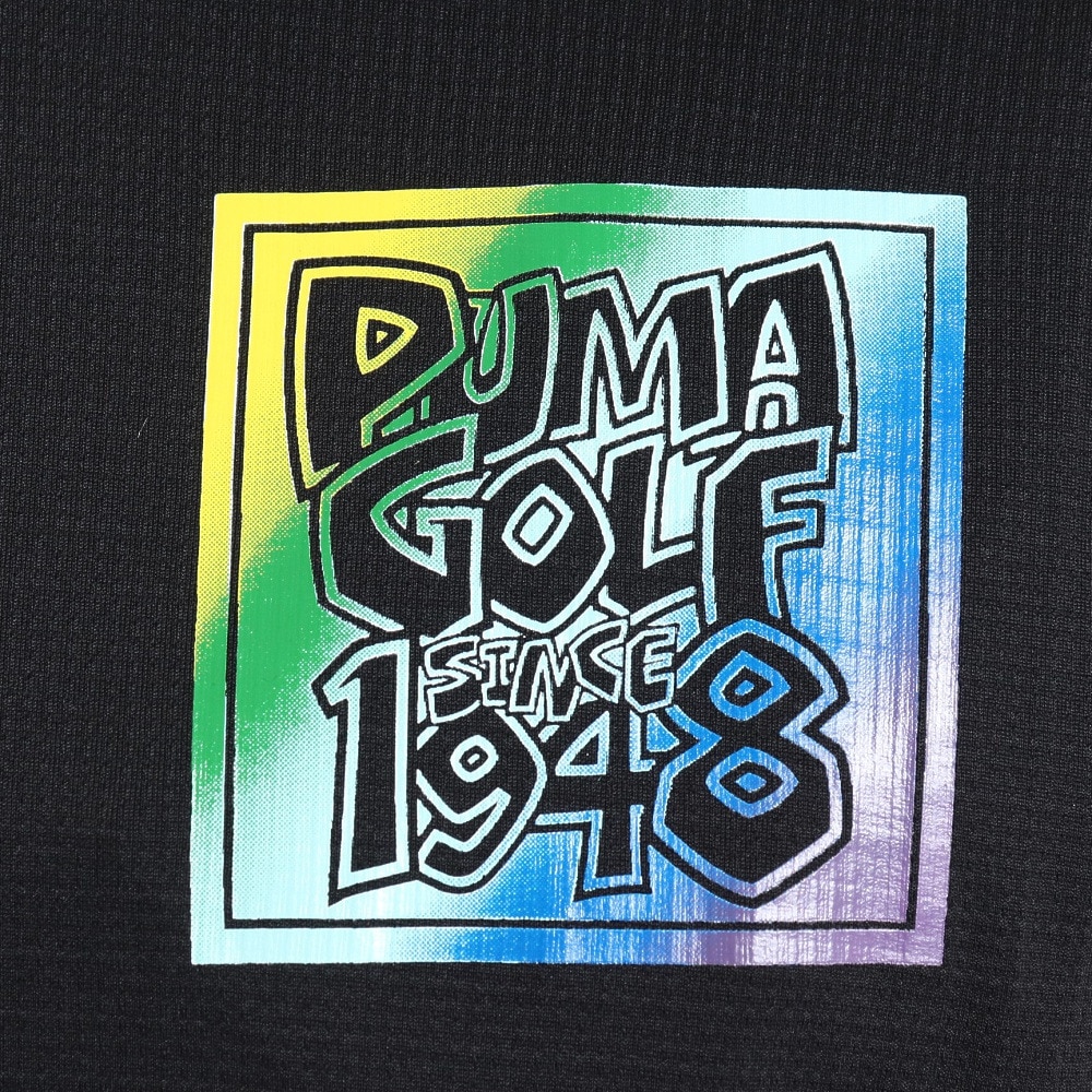 プーマ（PUMA）（メンズ）ゴルフウェア 半袖 ストリート プリント モックTシャツ 624286-01