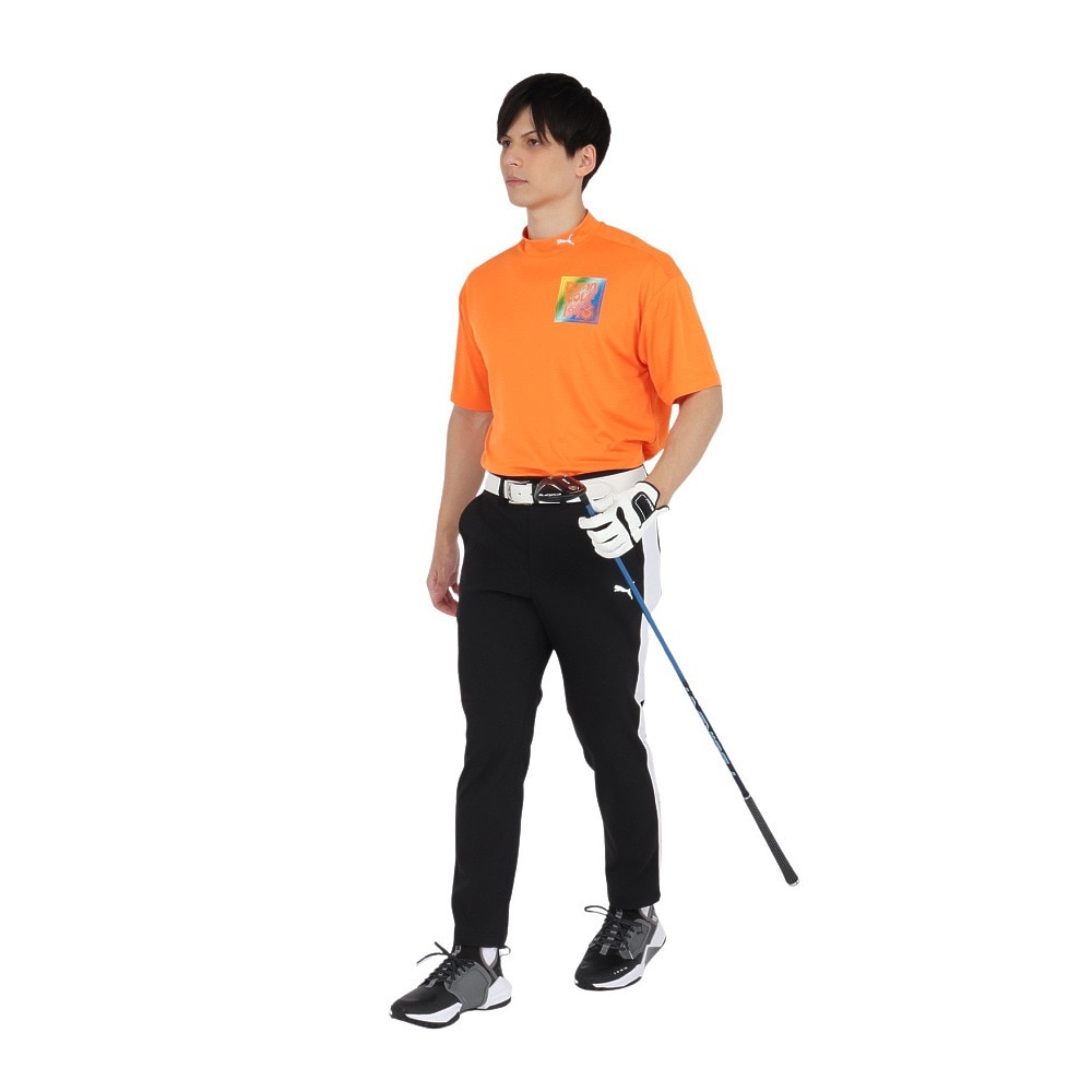 プーマ（PUMA）（メンズ）ゴルフウェア 半袖 ストリート プリント モック 624286-02