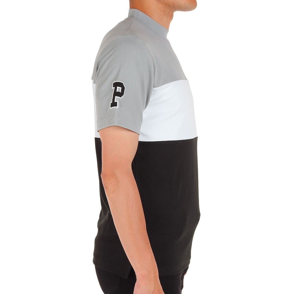 プーマ（PUMA）（メンズ）ゴルフウェア モックネック ゴルフ ブロッキング 半袖 トップス 622419-01