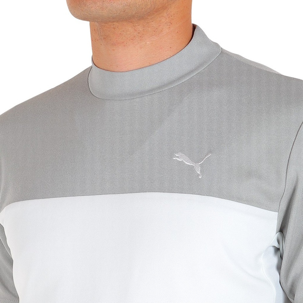 プーマ（PUMA）（メンズ）ゴルフウェア モックネック ゴルフ ブロッキング 半袖 トップス 622419-01