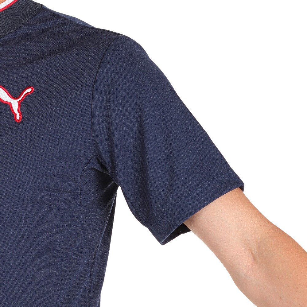 プーマ(PUMA)ゴルフウェア モックネック ゴルフ RIB 半袖 ポロシャツ