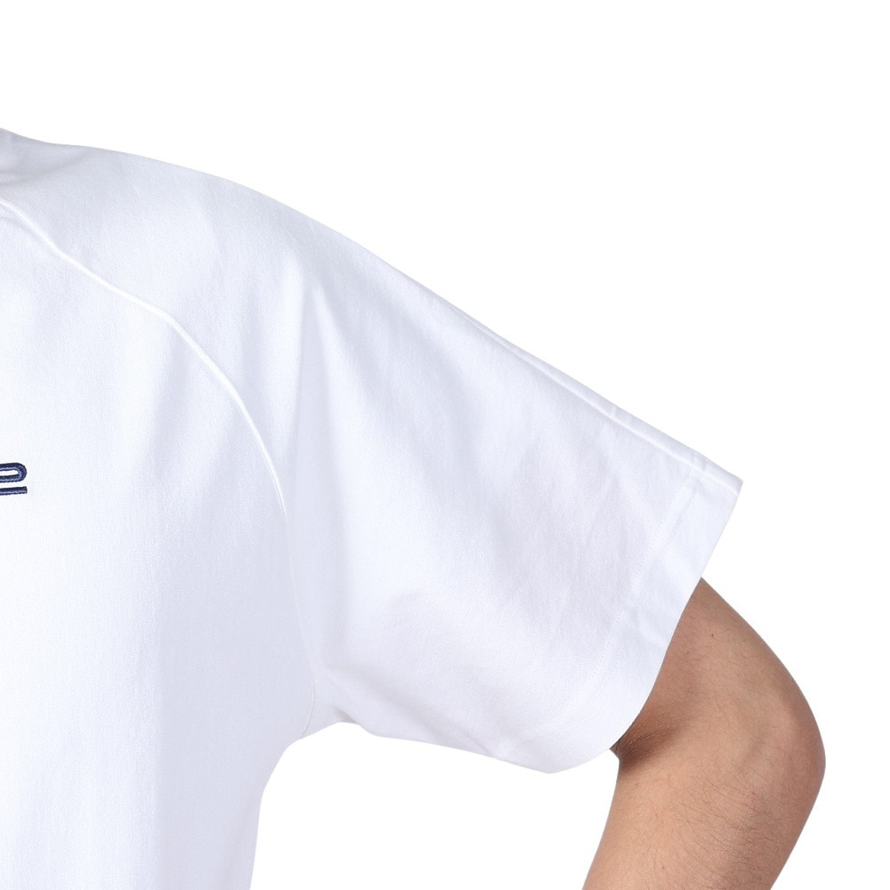 ROSASEN（メンズ）ゴルフウェア 半袖 A-Line モックネックロゴTシャツ 047-29941-004