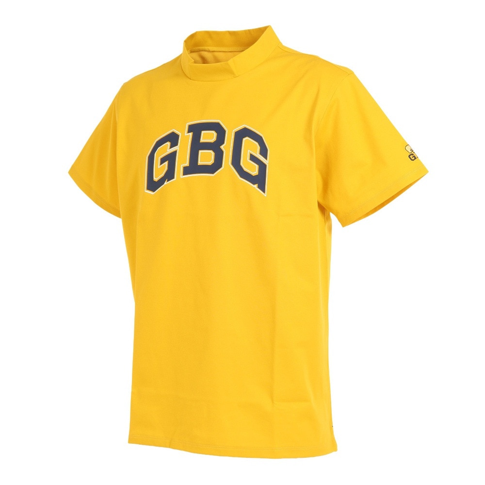 ゴールデンベア（GOLDEN BEAR）（メンズ）ゴルフウェア 吸汗 速乾 半袖 モックネック メンズ GBGミニモックネックTシャツ 311J4541-C29