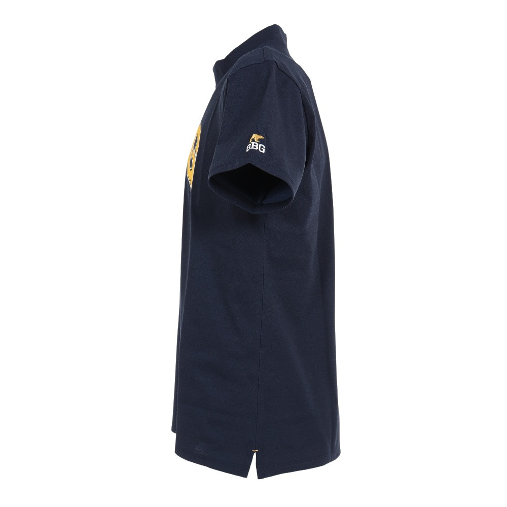 ゴールデンベア（GOLDEN BEAR）（メンズ）ゴルフウェア 吸汗 速乾 半袖 モックネック メンズ GBGミニモックネックTシャツ 311J4541-C48