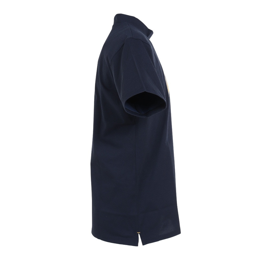 ゴールデンベア（GOLDEN BEAR）（メンズ）ゴルフウェア 吸汗 速乾 半袖 モックネック メンズ GBGミニモックネックTシャツ 311J4541-C48