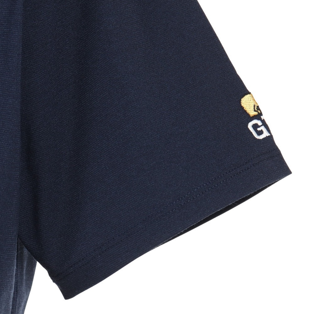 ゴールデンベア（GOLDEN BEAR）（メンズ）ゴルフウェア 吸汗 速乾 半袖 モックネック メンズ GBGミニモックネックTシャツ 311J4541-C48