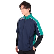 (メンズ)ゴルフウェア 防風 半袖ハーフジップウィンドーブレーカー 071-29948-024