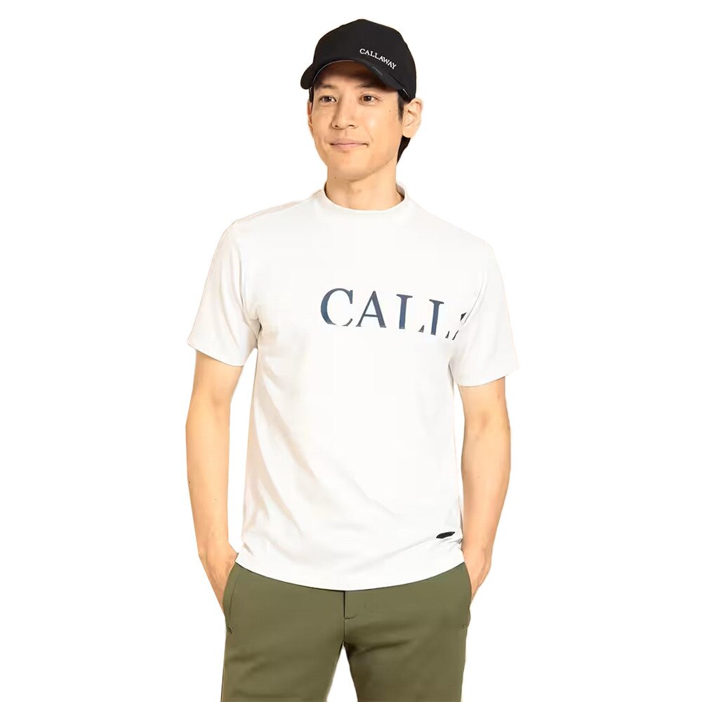 キャロウェイ（CALLAWAY）（メンズ）ゴルフウェア 吸汗 速乾 ストレッチスムース半袖モックネックシャツ C23234101-1030